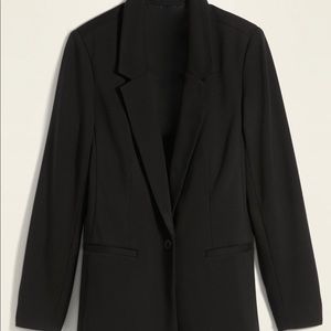 Old Navy ponte knit boyfriend blazer, black sz M